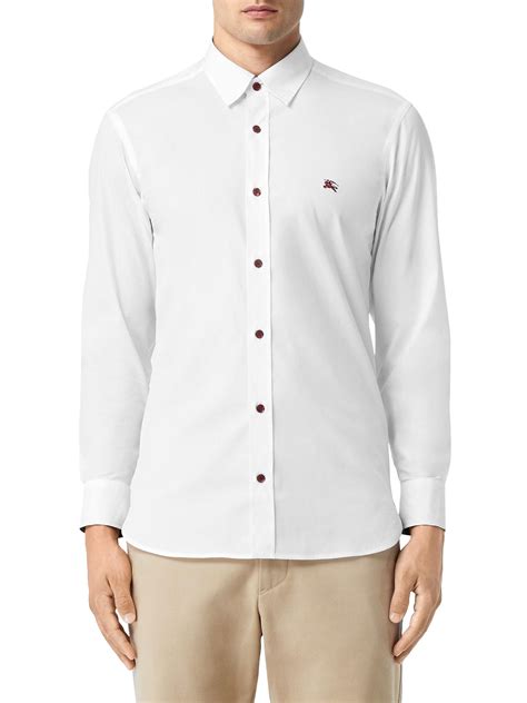 burberry william button-down shirt|Burberry button up shirt men.